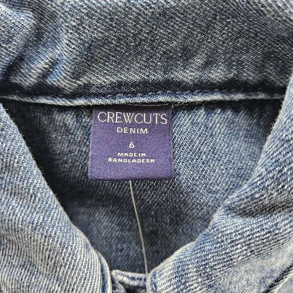 NWT Crewcuts Blue Denim Shitt Dress for Kids - Picture 6 of 6